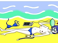 Pregnant Nanami drowned CPR game