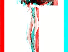 Female Jesus Crucified Naked 2 In 3D