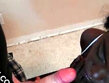 POV choco slut fucking a giant white cock