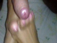 Yesterday Footjob And Cumshot!