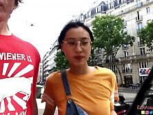 Chinese Asian June Liu Creampie - Spicygum Fucks American Guy in Paris X Jay