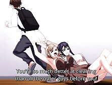 Kitchen Sex Tease: Momoka lets Ryota Finger her Tight Pussy After he Does All the Dishes - HENTAI 2025 (Subtitled)