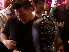Public Humiliation - Bondage Sluts Fucked Hard In Front Of Crowd At Gloryhole