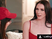 Sexy Three-some Summer Between Celestina Blooms,  Bestie River Lynn,  & Tiny Delivery Hotty Mochi Mona