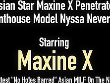 Asian Star Maxine X Penetrates Penthouse Model Nyssa Nevers!