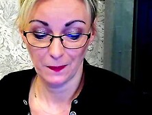 Blonde German amateur MILF LUXvanessa flashing cleavage