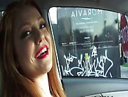 Pickedup Ginger Beauty Cocksucks In Car