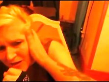 Blond Whore Gets A Brutal Face Fuck From Crazy Neighbor.......