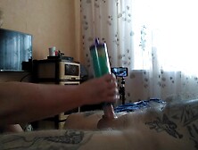 helped me cum by jerking off my penis