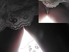 White Lace And Hawt Upskirt Closeup