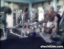 Brunette Hottie Fucked Hard In The Gym