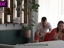 Stepmom Seduces Stepson While Fiance’s Away—Will Her Slutty Phone Call End in a Taboo Fuck?!