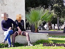 Real Homemade French Public Squirt Sex Risky on the Park !!! People walking near...  4K - MissCreamy