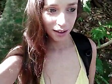 She sucked me at the waterfall after we traveled 12 hours - Vlog #6 - Venusss Model