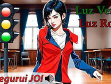 JOI hentai - Green light, red light. Instructions for masturbation with a Spanish voice.