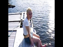 Norwegian Young Girl Masturbate Outside