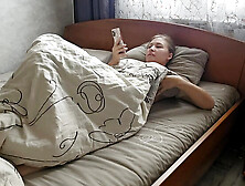 Stacy via Wakes Up Horny and Masturbates to Porn - Big Natural Tits and Extreme Squirting Orgasm