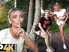 Mommy4K.  Russian Older Malusha Found A Stud With Large Dick In The Park And Poked Him In Five Minutes