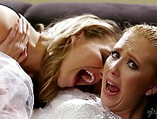 Sexy Blonde Lesbians Samantha Rone and Mia Malkova