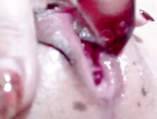 【おまんこくぱぁ】マン汁が糸ひくほどびしょ濡れディルドオナニーして膣内モロ見えピンク色のヒダヒダひくひく見せつけてドスケベ日本人素人自撮り変態痴女