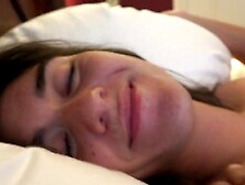 Adorable brunette ends up taking his dick in POV too