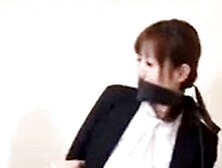 Japanese Girl Gagged