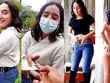 A gorgeous bitch is caught on the street, agrees to be photographed and then gets plowed for money.