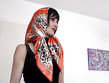 Satin Scarf Headscarf Fashion Show Clip