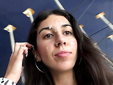 Crazy CUMWALK in Large AIRPORT Full of People Risky Public Bj