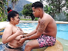 I get hard when I see my GF's mom half naked in the pool