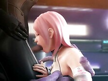 3D animated space girl fucked by tentacles