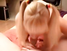 Lover sucks dick and then ride it rubbing her filthy cleft at the same time