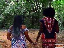 Black Lesbo Girlfriends Making Out and Snatch Eating