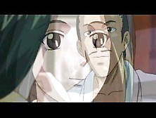 Gagged and roped hentai babe gets gangbanged