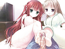 Manga Porn Eroge Step-Sister Dual Footjob