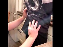 Daddy Licks My Hole And Fucks Me While Cooking In The Kitchen