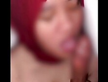 Indonesian Porn Fucking Tight Cunt Huge Wang Red Hijab