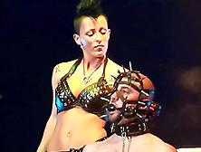 Сrazy Fetish Couple Shows Extreme Needle Fetish On Public Sex Fair Show Stage