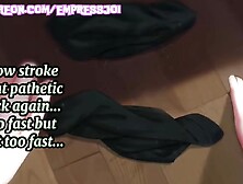 Ultimate Loser JOI - Sniff Socks and Eat Your Cum (CEI)