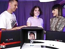 Sexy damsels play undress game on YouTube - guess the taste of their fucktoys -