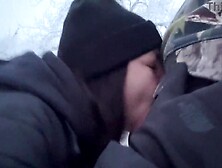 Country mother I'd like to fuck Nearly Caught Banging in the Snow