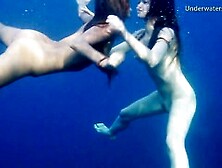 Girls In Tenerife Underwater Lesbian Fun