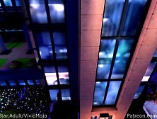 3 Futa Angels bang and cum in college hunk's throat and butt