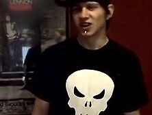 Straight inked guys jerk their dicks and shoot thick loads