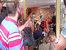 Public Darling Pissed And Fucked In Orgy In Front Of