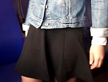 Risky ride in a dutch train without panties (PUBLIC PUSSY FLASHING)