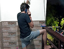 Electrician fucking full night with stranger bhabhi