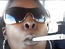 Ebony Car Smoking