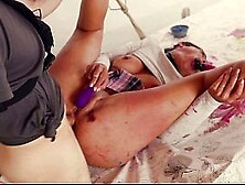 Wild PAWG paints with her behind in this rough and messy anal domination session