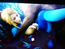 Cumming On Samus Aran Being Fucked By Varren